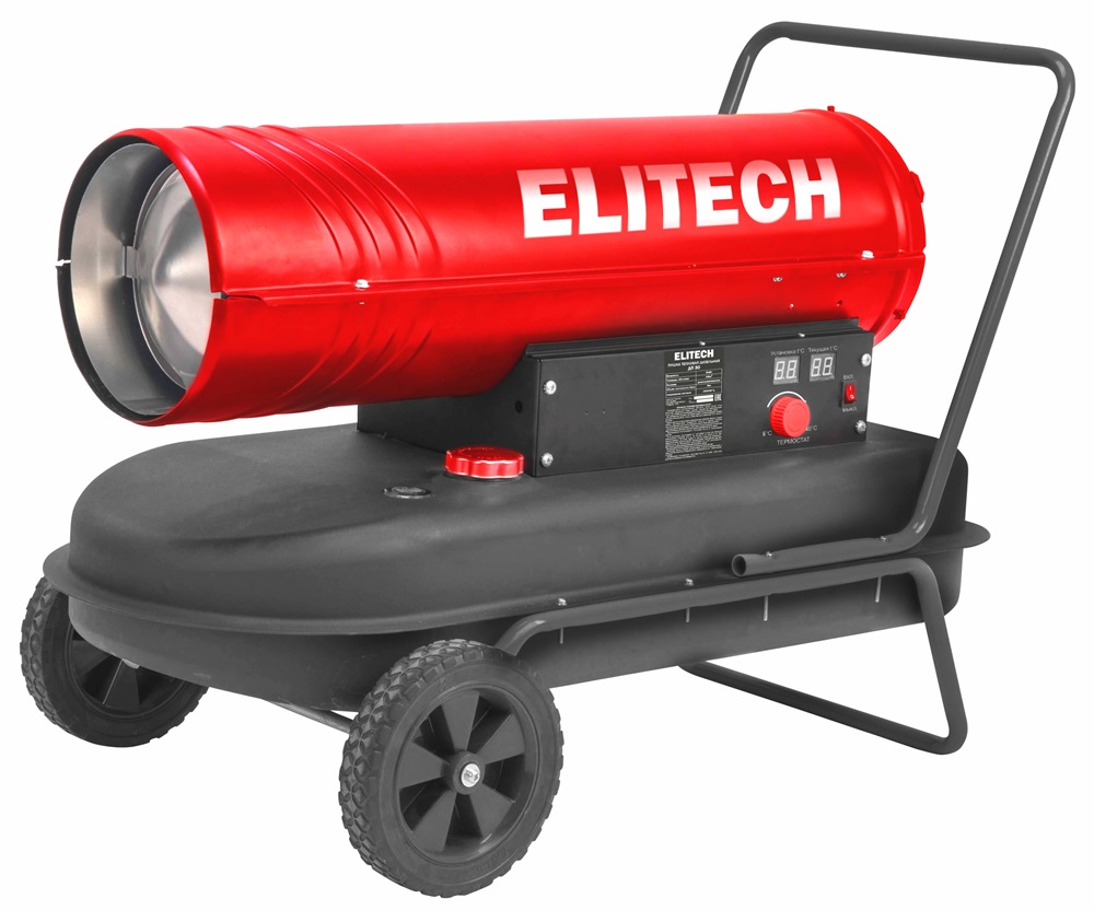Пушка тепловая дизельная Elitech ДП 30 (30кВт,произ-1400м3\ч,22кг,прям.нагрев) 208274