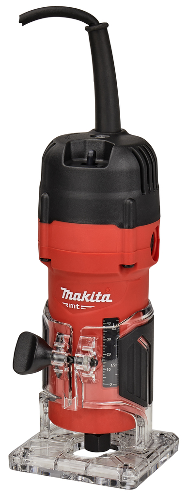 Фрезер Makita M3702 (кромочный,530Вт,35000об\м,цанга-6мм, глубина 42мм, антирестарт,1.4кг,кор)