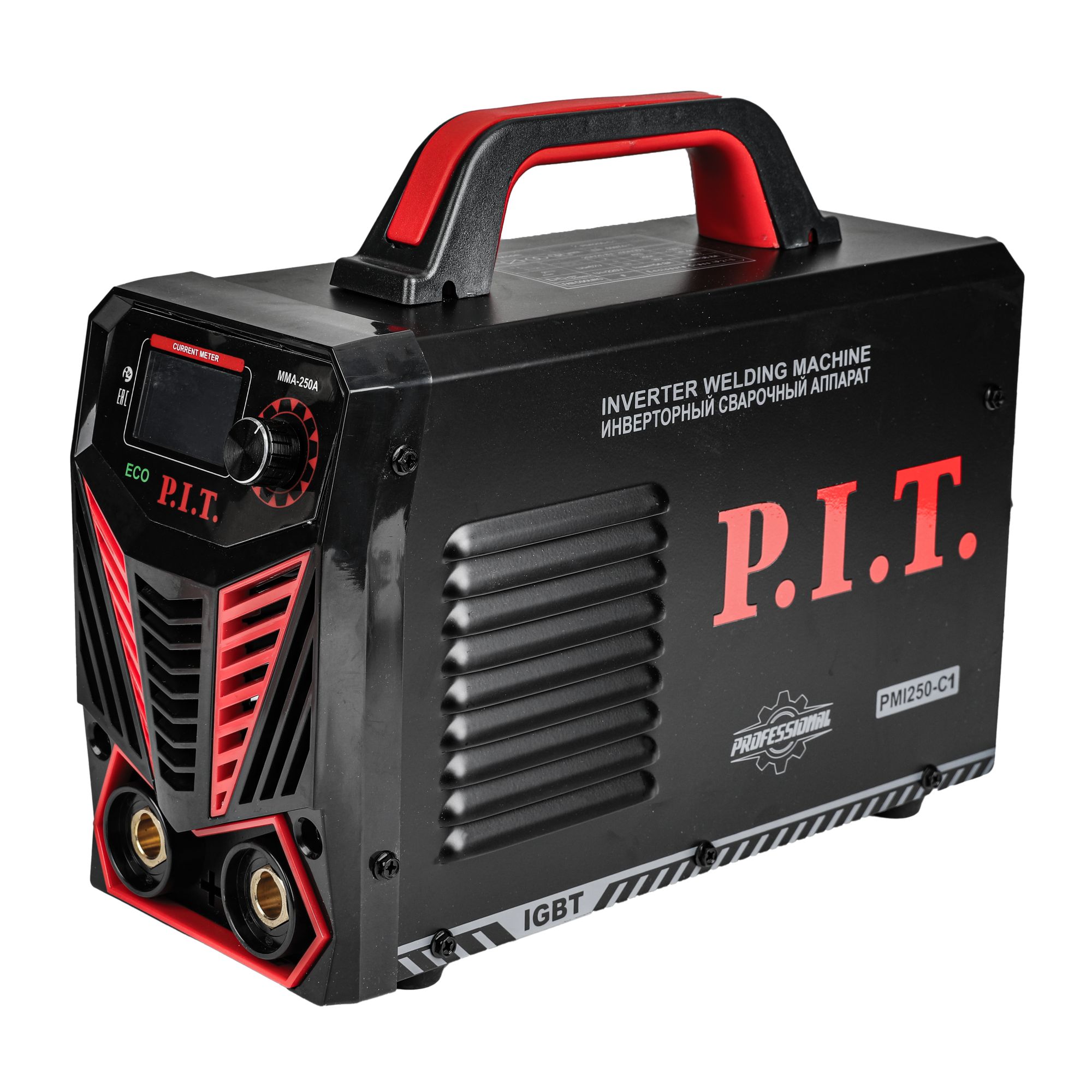 Сварочный инвертор PMI250-C IGBT (250 А,ПВ-45,1,6-4 мм,6,8квт, от пон нап. 190,гор старт) P.I.T.