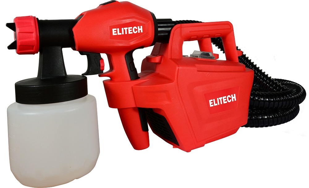 Краскопульт Elitech КЭ 0626П (600Вт,0.8л,1.8/2.6мм,800мл/мин,60din/сек,2кг,HVLP,кор,мерный стакан)