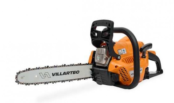 Пила цепная бензиновая VILLARTEC SB 1961 (14", 3/8,  52зв., 2-я цепь и Свеча в подарок!) 