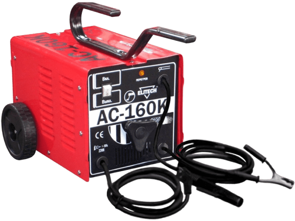 Сварочный трансформатор Elitech AС 160 (220V,2.5kW,55-160А,2-4мм,19,5кг