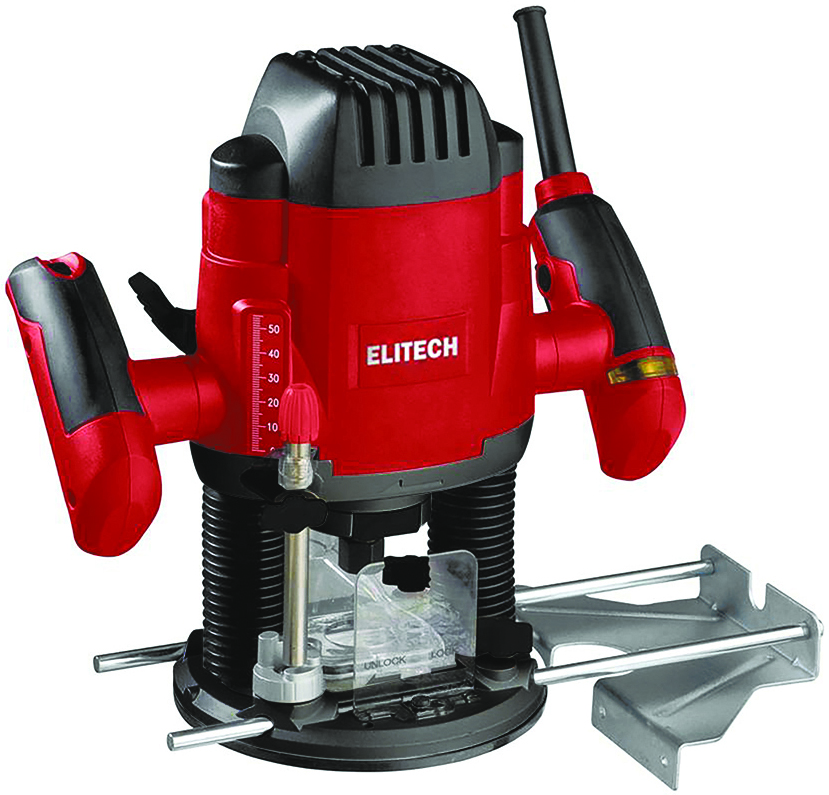Фрезер Elitech Ф 1300Э (1300Вт,11000-28000об/мин,ход-55мм,цанга-6/8мм,3.7кг,кор,подсвет,направл) 