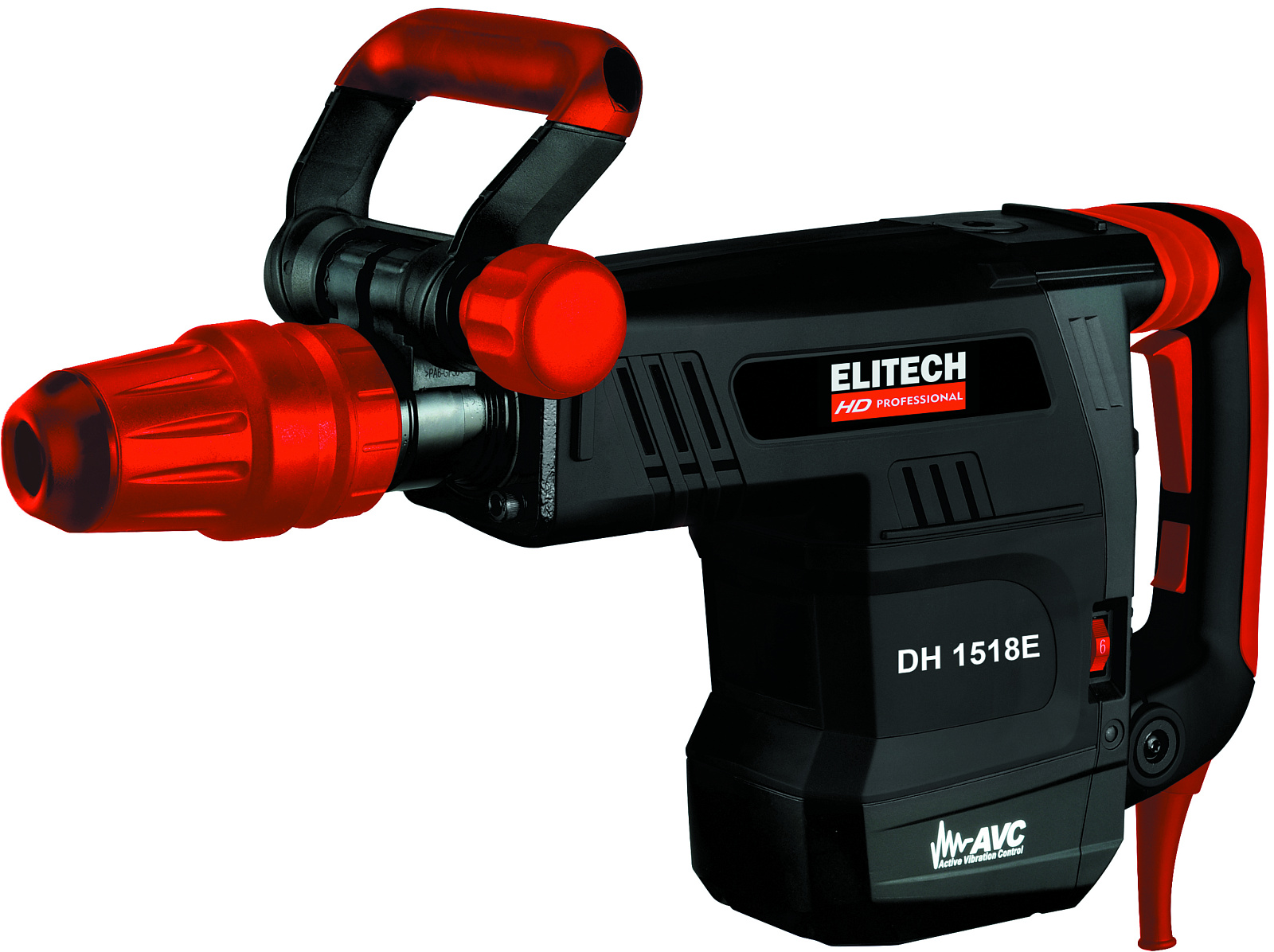 Молоток отбойный Elitech HD DH1518E (SDS-max,AVC,1500Вт,6-18Дж,1000-1900у\м,10.5кг) 204003
