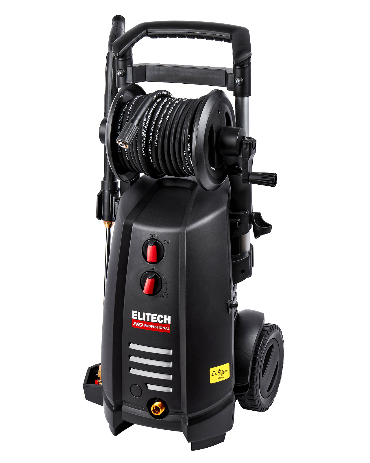 Мойка ELITECH HD HPW 3000IFR (3000Вт,ном140\мак180бар,8,7л\мин,27кг,самовсасывающая,катушка.колеса