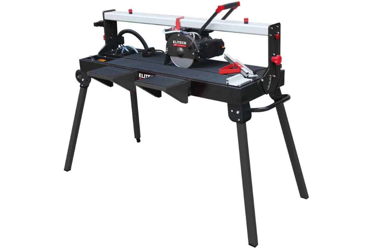 Плиткорез Elitech HD TC 1525F12 (1200Вт,,ф250х25.4мм,каретка1200мм,рез-52мм,58кг,накл-0-45гр)