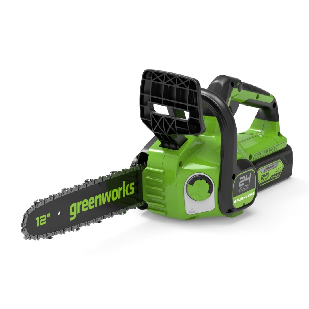 Пила цепная аккум. Greenworks GD24CS30K2 (24V, 30см, бесщет., c 1хАКБ 2 Ач и ЗУ) 2007007UA