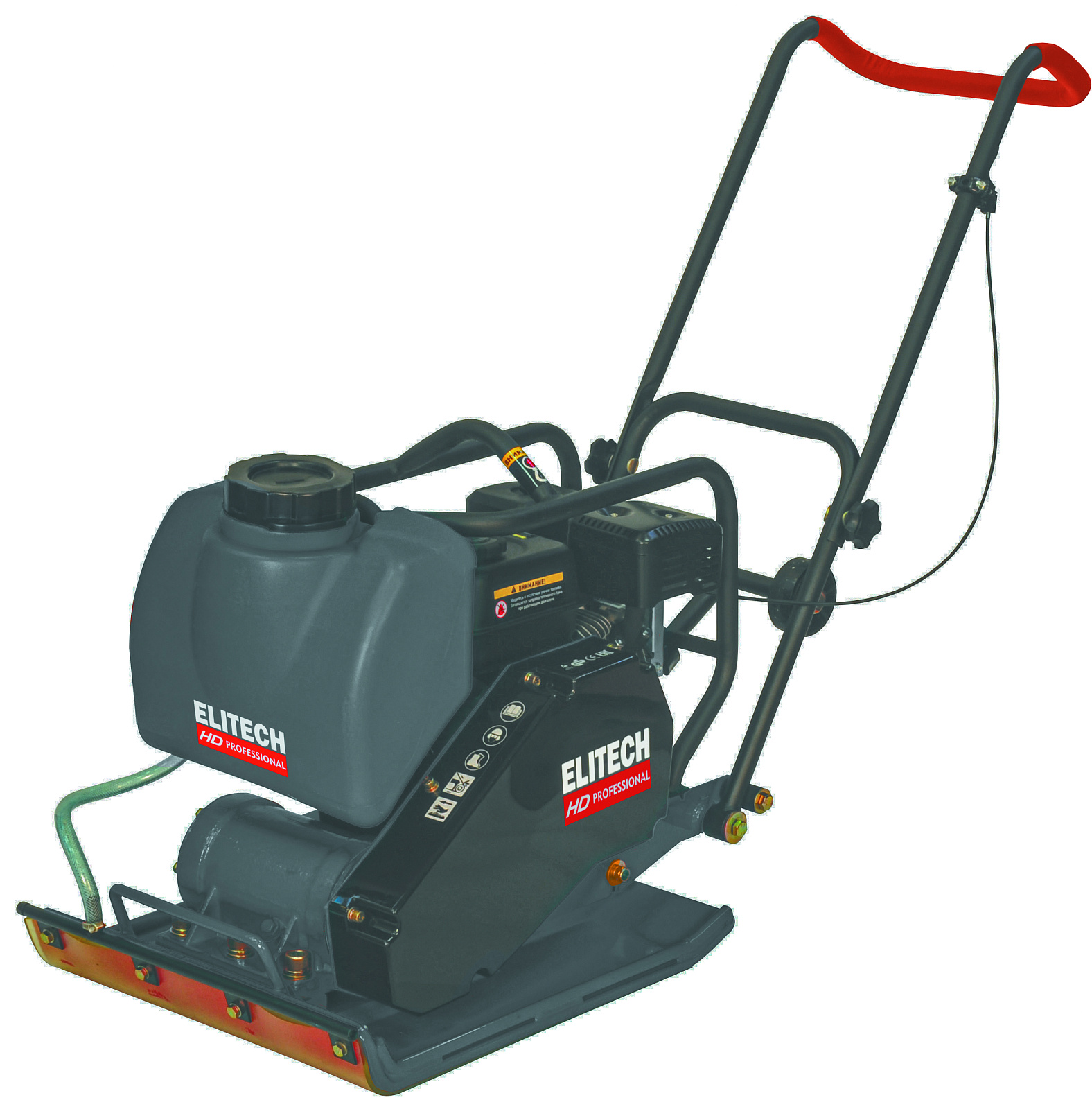 Виброплита Elitech HD VTP 120T (120кг,6.5л/с,632х500мм,16кН,40см,12м/мин,305м2/ч) 209187