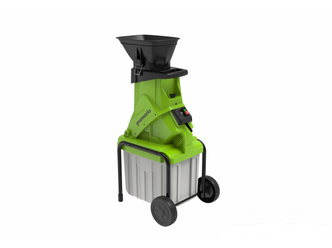 Измельчитель садовый электрический Greenworks GACSB (220В, 2500 Вт с контейнером) 2206707