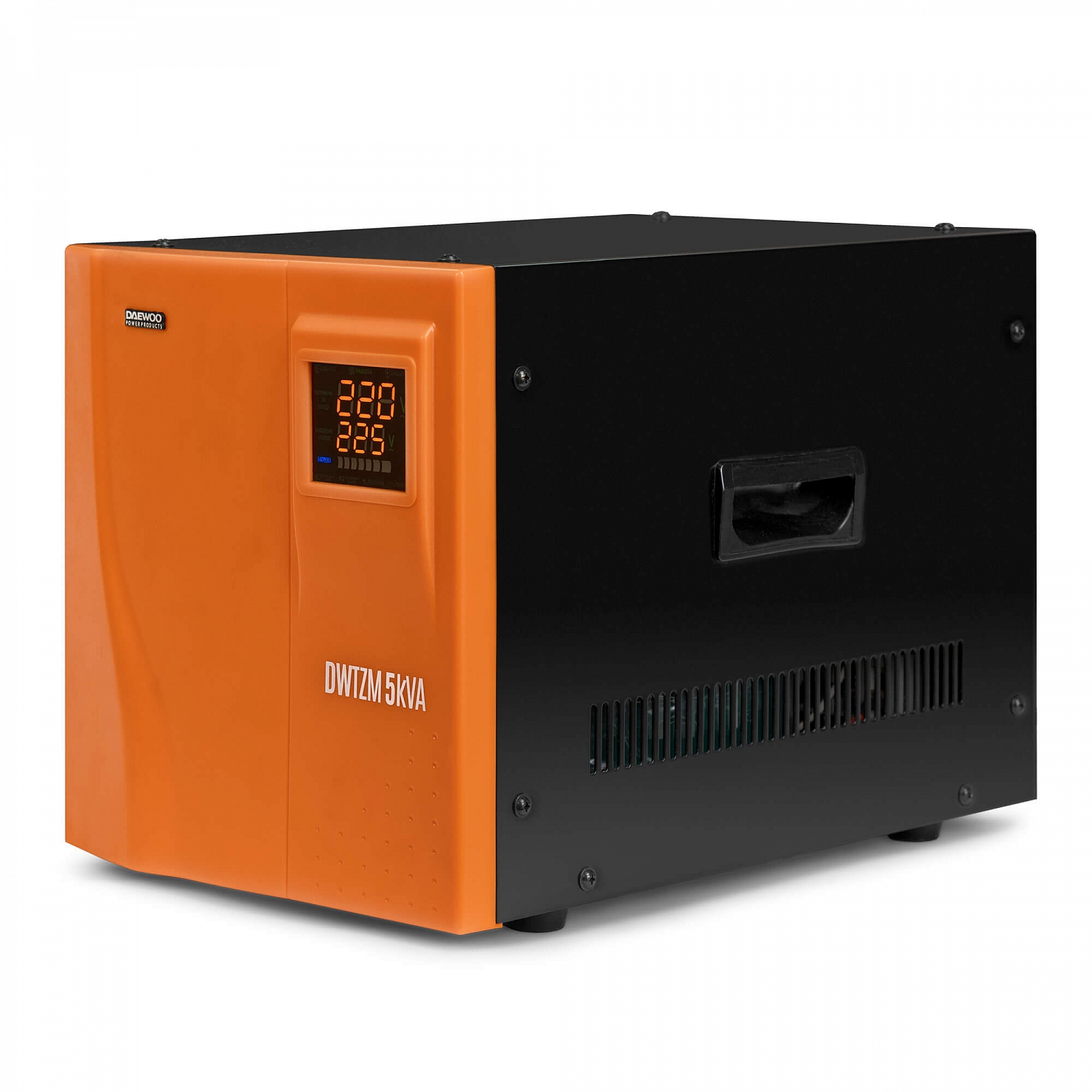 Стабилизатор напряжения DAEWOO DW-TZM5kVA (5000Вт, 140-270В, КПД 95%, 2х220В, BayPass)