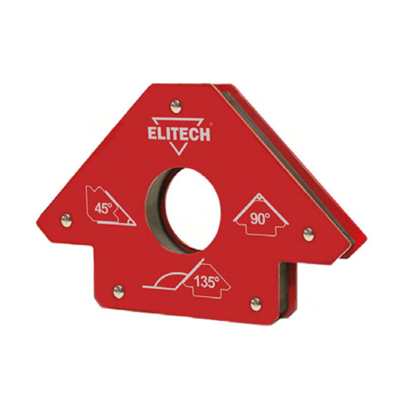 Магнитный уголок Elitech 0606.017500 усилие(max)=23кг,углы=45/90/135, 1шт.  195307