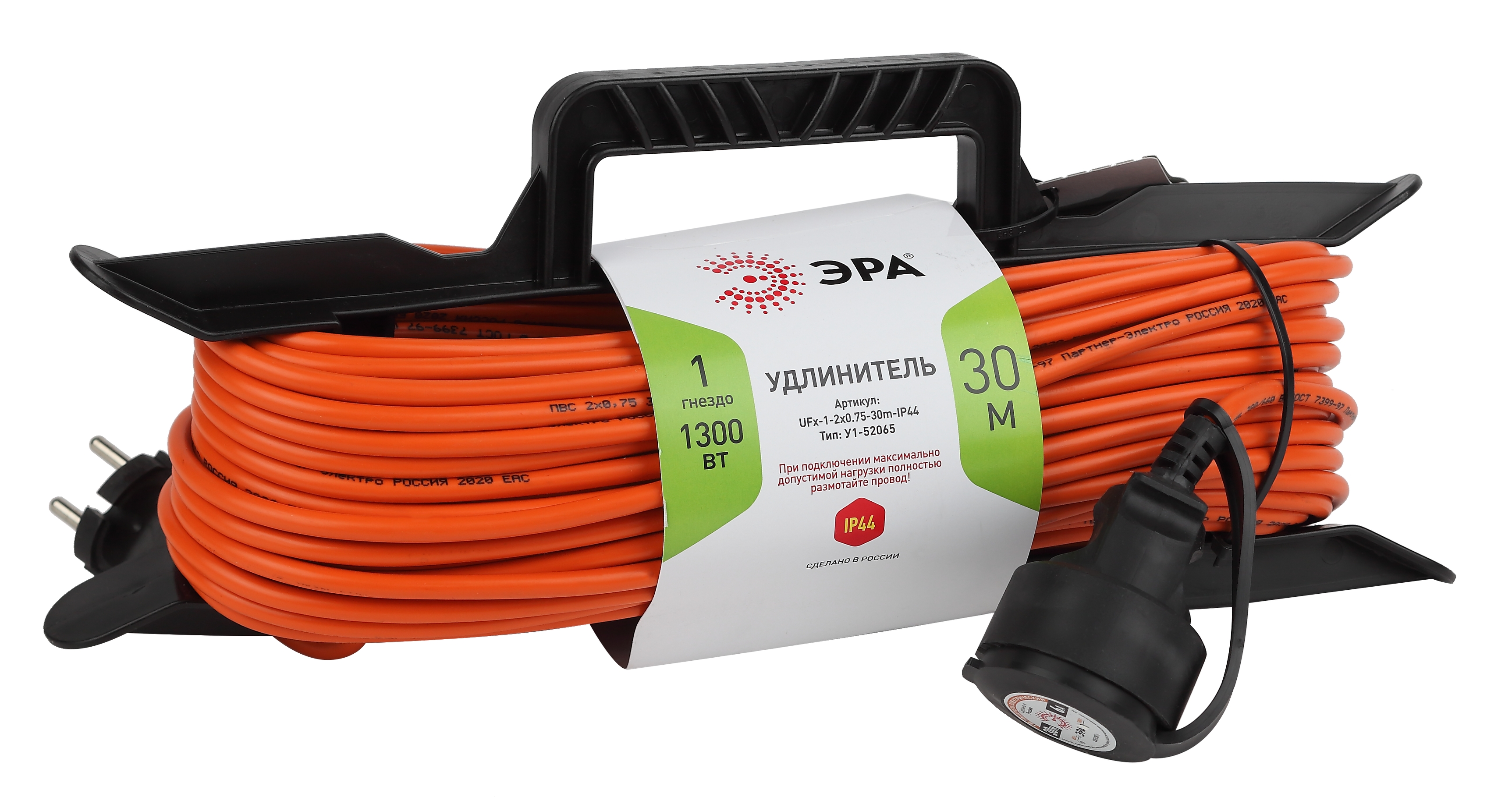Удлинитель "ЭРА" рамка без заземл. 30м 1гн 2*0,75 Б0046822