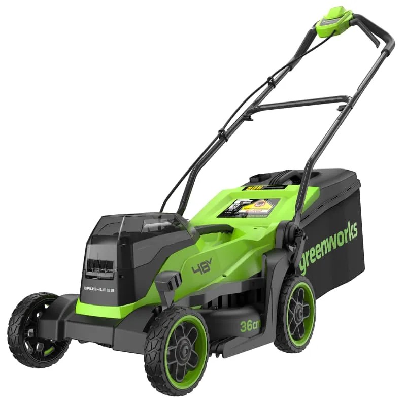 Газонокосилка аккум. Greenworks GD24X2LM361 (24V, бесщет,36см,с 2 АКБ,4Ач и ЗУ) 2520707UD