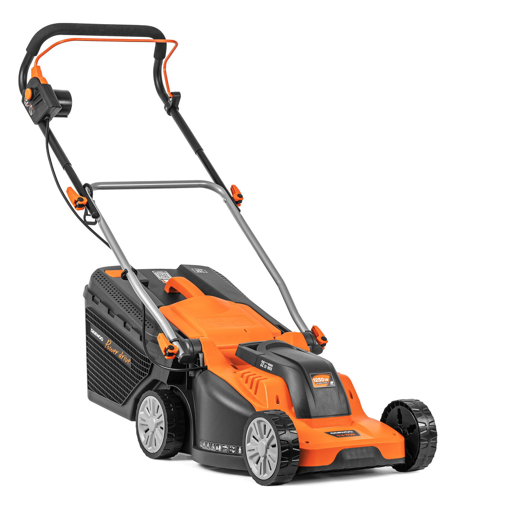 Газонокосилка эл. DAEWOO DLM 1250E (1250Вт, 32см, травосб. 35л., 25-60мм, 7,1кг)