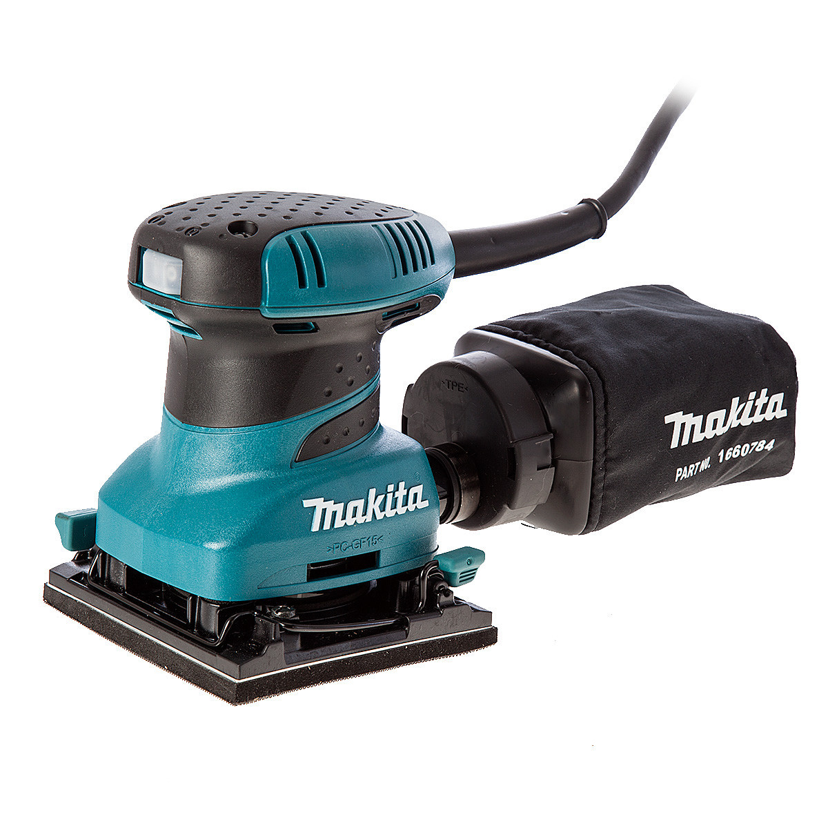 Виброшлифмашина Makita BO4555 (200Вт,114х102мм,14000об\м,ампл-1.5мм,1.1кг,кор,п\сборн,зажим\липучка)