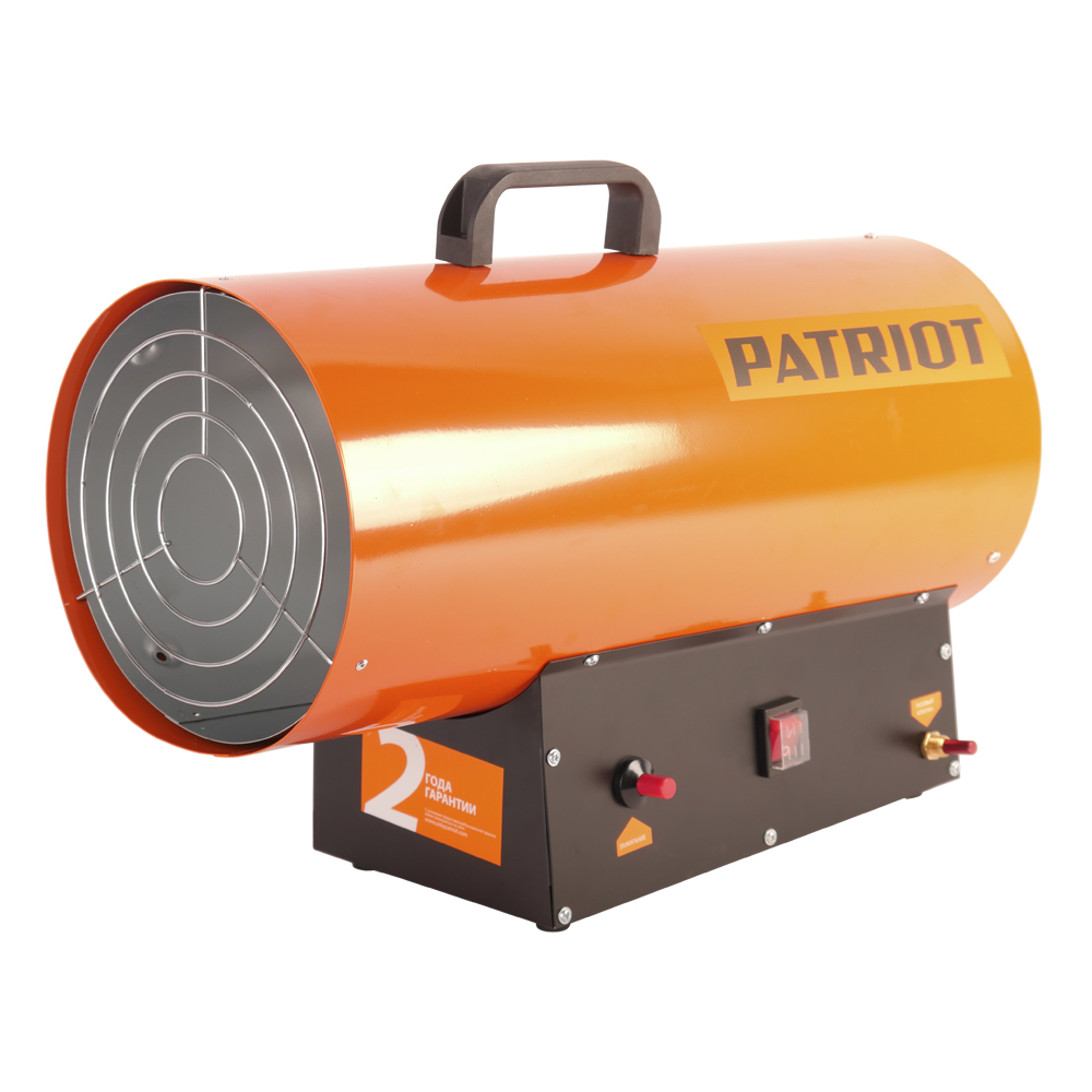 Пушка тепловая газовая PATRIOT GS30 (30кВт, 650м3/ч, пьезо поджиг, редуктор, шланг) 633445022