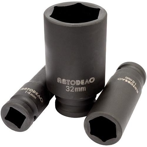 Головка ударная высокая 1/2" 6гр.27мм АвтоДело 40027-AD