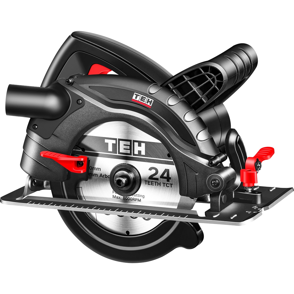 Пила циркулярная TEH TC16513 (1300Вт, 65мм, пос 20мм, Мах глуб. реза 50мм, литая алюм. платформа)