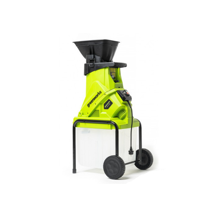 Измельчитель садовый электрический Greenworks GW-2800SD (220В, 2800Вт с контейнером) 2208007