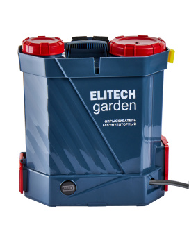 Опрыскиватель Elitech ОСА 10 аккум.,12В свинцово-кислотная батарея,бак-10л, форсунки =4шт 210636