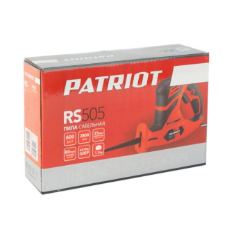 Пила сабельная PATRIOT RS 505 (650Вт, глубина пропила в дереве 80мм) 120301450
