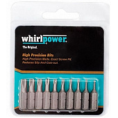 Набор бит Whirlpower 1/4" torx 25 мм 10 шт 96M-TX2501-WP