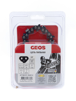 Цепь пильная GEOS 36TC 66 (18", 3/8", 1,6мм, 66зв, долото)  260014