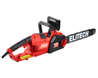 Электропила Elitech ПЭ 2416ПРБ (2200Вт,шина41см,шаг3/8",паз1.3мм,5.4кг,продол. распол. дв-ля) 210671