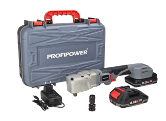 Гайковерт акк. угловой бесщет. ProfiPower CNDTW-18B (Li-ion-2шт, 2.0Ач, 400Нм, З/У, в коробке) E0127