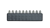 Набор бит 10шт 1/4" PZ2*25мм Vorel 65520-V