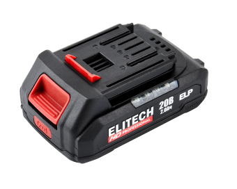 Аккумулятор Elitech RCB 2020S ( ELP,20В,2.0Ач,Slider,HD Professional)(E0911.089.00) 205869