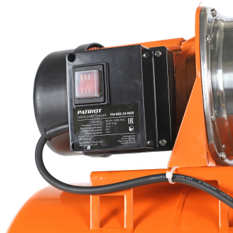Насосная станция PATRIOT PW 850-24 INOX (насосная часть - нерж. сталь, бак 24л, 850Вт, 3000л/час) 