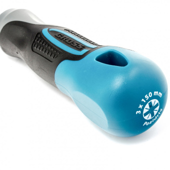 Отвертка Gross PZ 3*150 мм S2 3х-комп рукоятка