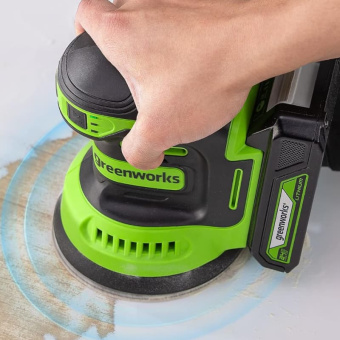 Эксцентриковая шлифмашина аккум. Greenworks OS325 (125мм,без АКБ и ЗУ) 3100907