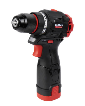 Шуруповерт аккум. Elitech HD CD 16 L2 (б/щет.16В,2х2.0Ач,Li-ion,БЗП-10мм,0-450\1700об\м,55Нм,чем)