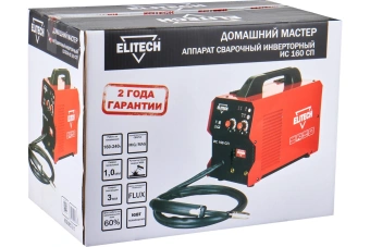 Сварочный полуавтомат Elitech ДМ ИС 160 СП(MIG/MAG,4.1кВт,30-160A(MIG),20-160А(MMA),ПВ=160А/60%)