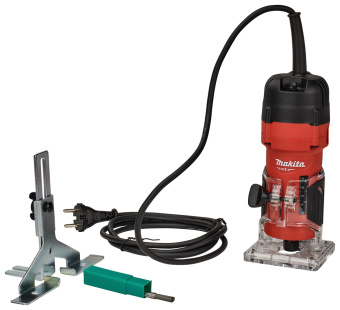Фрезер Makita M3702 (кромочный,530Вт,35000об\м,цанга-6мм, глубина 42мм, антирестарт,1.4кг,кор)