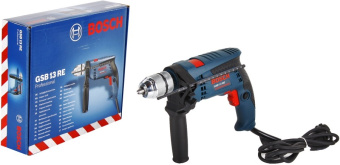 Дрель Bosch GSB 13 RE (600Вт,БЗП-13мм,0-2800об\м,1,8кг,кор)   0601217100
