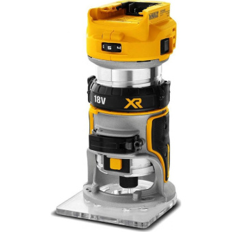 Фрезер аккум. DeWalt DCW 600 N-XJ (18В XR, 930Вт,16000-25500об/мин, LEDподсв., 2,4кг, б/бат.иЗУ) 