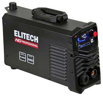 Аппарат плазменной резки ELITECH HD WM 40 PLASMA (220В,1фаза, 4.9кВт,20-40А,20мм,6.3кг) 204478