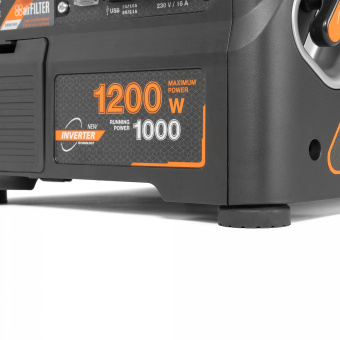 Генератор бенз. инверт. GDA 1400i DAEWOO (1,2/1,0кВт, 230В, 4-х такт. 60см3, 2.0л.с., 3л., 12,40кг)