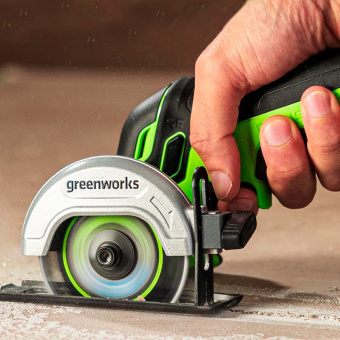 УШМ аккум. Greenworks GD24UCS (24V, бесщет., 76мм, мини ,без АКБ и ЗУ) 3402007
