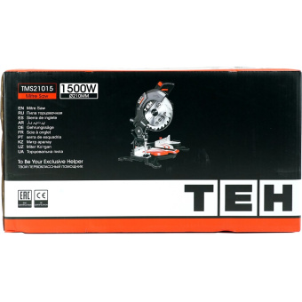 Пила торцовочная TEH TMS21015 (1500Вт, 210мм, 5200об/мин)