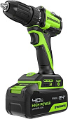 Дрель-шуруповерт аккум. Greenworks DD345 (24V, б/щет, 27/45Нм, 13мм, 1АКБ*4Ач, ЗУ, кор) 3708307CUB