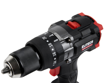Шуруповерт аккум. Elitech HD CD 20 BL2 (удар.20В,1х4.0Ач,ELP,БЗП-13мм,0-550\1600об\м,130Нм,1,4кг)