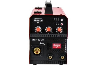 Сварочный полуавтомат Elitech ДМ ИС 180 СП(MIG/MAG,5.2кВт,30-180A(MIG),20-180А(MMA),ПВ=180А/60%)