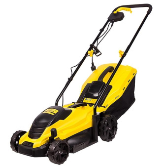 Газонокосилка эл. CHAMPION EM3313 (1300Вт, пласт.+ткань травосборн., 35л, 330мм, 25-65мм, 8,8кг)