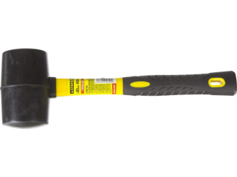 Киянка STAYER Professional резиновая ЧЕРНАЯ с фиброгласс. ручкой 2054-40