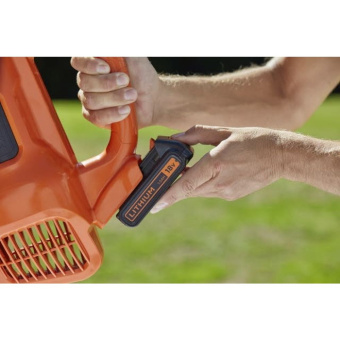 Воздуходув аккум. Black+Decker BCBL200L-QW аксиальный (18В,акк2.0 Ач Li-Ion, 144 км/ч, 9,6м.куб/мин)