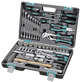 Набор инструмента STELS 1/2" 1/4"  CrV пласт.кейс 76 пред.